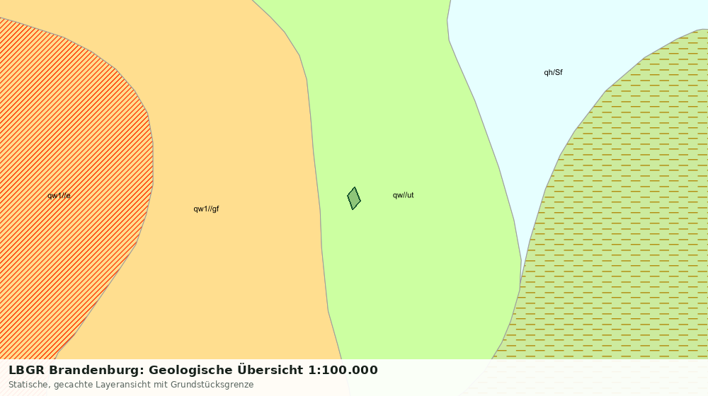 Statische Kartenansicht: LBGR Brandenburg: Geologische Übersicht 1:100.000