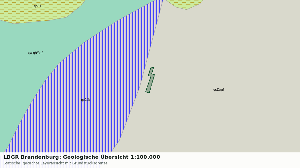 Statische Kartenansicht: LBGR Brandenburg: Geologische Übersicht 1:100.000