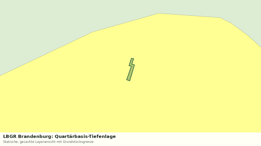 Statische Kartenansicht: LBGR Brandenburg: Quartärbasis-Tiefenlage