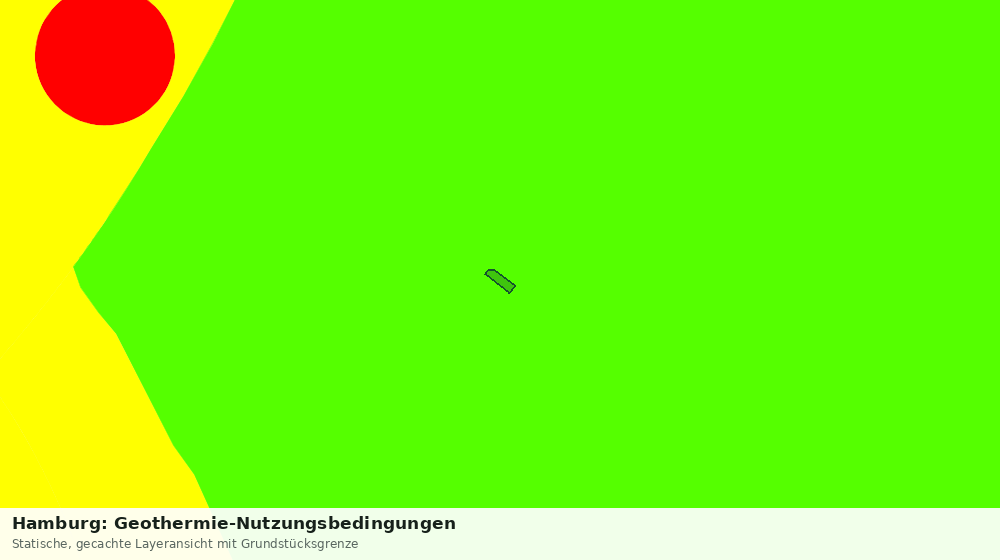 Statische Kartenansicht: Hamburg: Geothermie-Nutzungsbedingungen