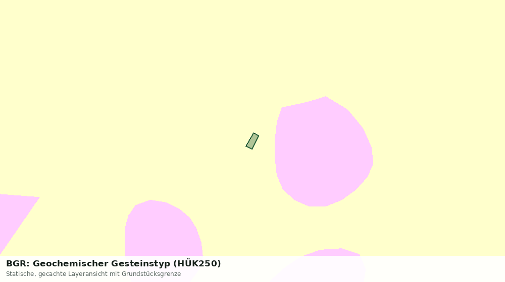 Statische Kartenansicht: BGR: Geochemischer Gesteinstyp (HÜK250)