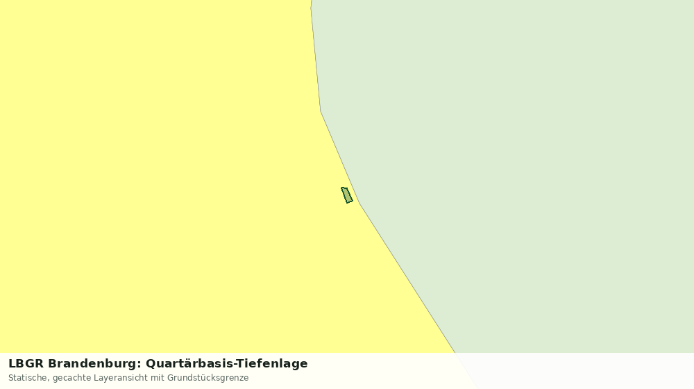 Statische Kartenansicht: LBGR Brandenburg: Quartärbasis-Tiefenlage