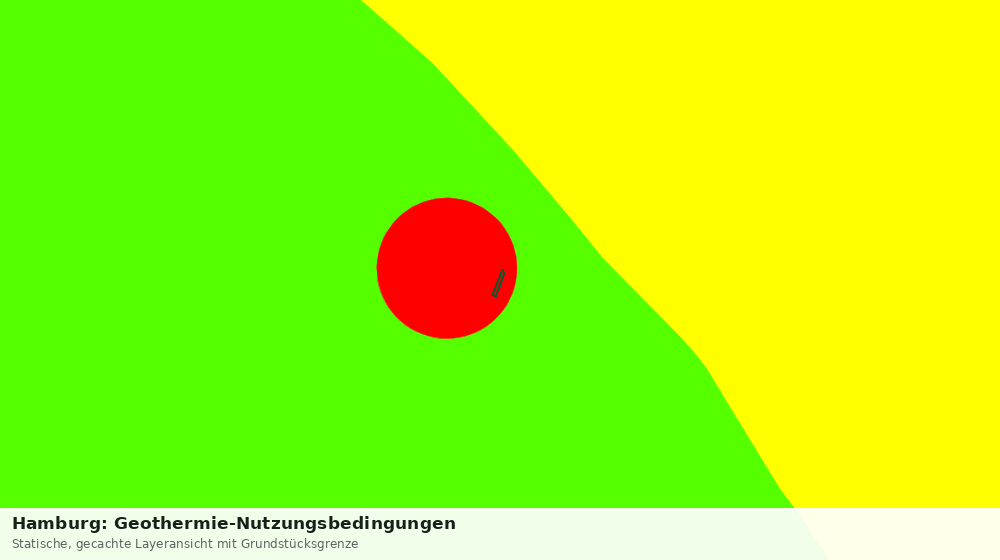 Statische Kartenansicht: Hamburg: Geothermie-Nutzungsbedingungen