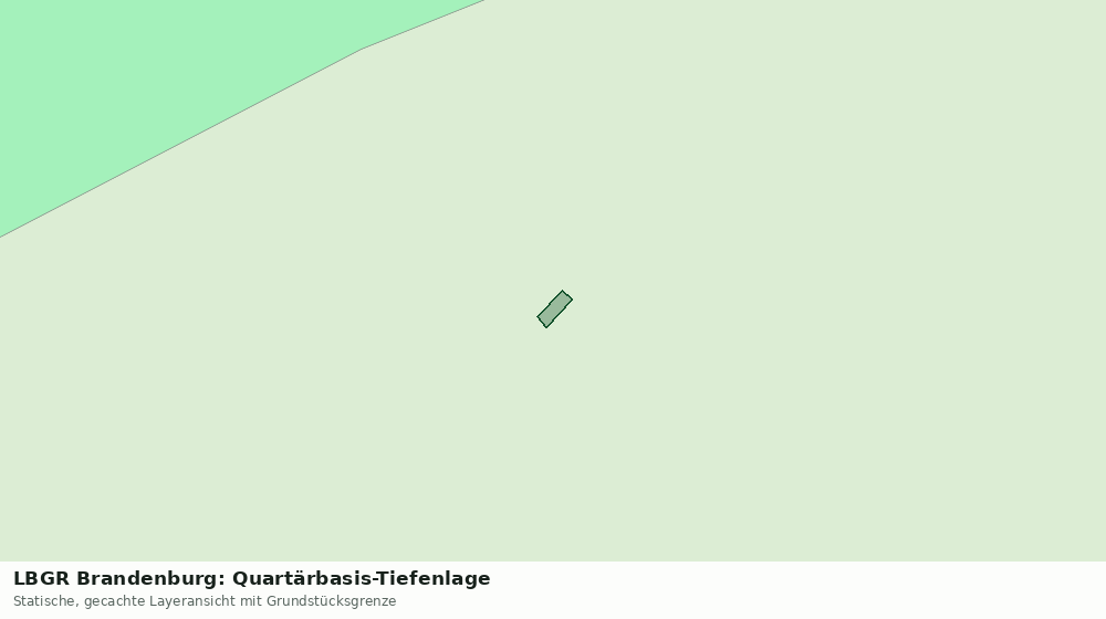 Statische Kartenansicht: LBGR Brandenburg: Quartärbasis-Tiefenlage