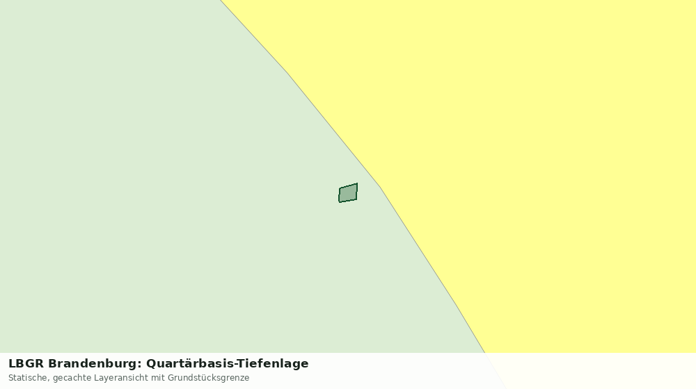 Statische Kartenansicht: LBGR Brandenburg: Quartärbasis-Tiefenlage