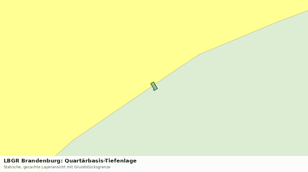 Statische Kartenansicht: LBGR Brandenburg: Quartärbasis-Tiefenlage
