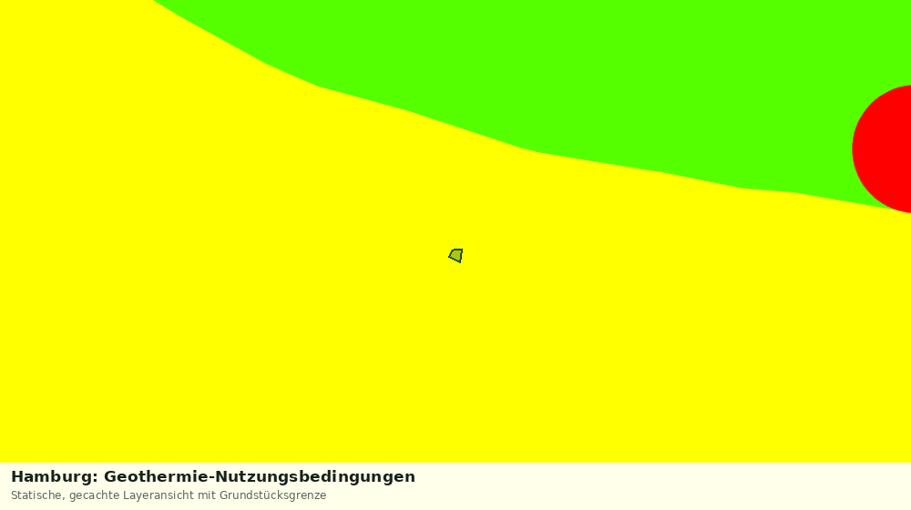 Statische Kartenansicht: Hamburg: Geothermie-Nutzungsbedingungen