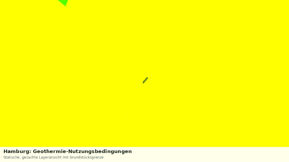 Statische Kartenansicht: Hamburg: Geothermie-Nutzungsbedingungen