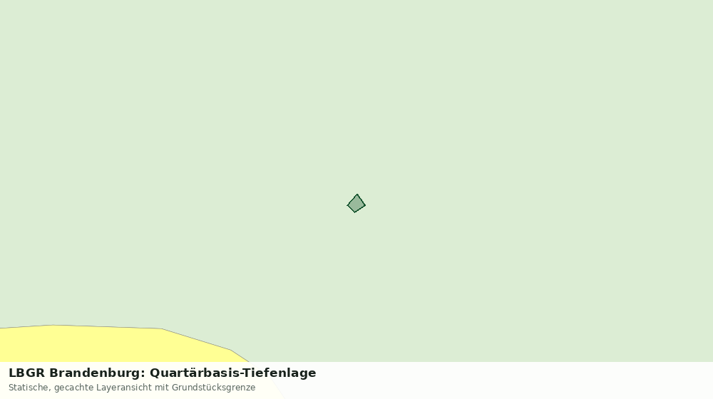 Statische Kartenansicht: LBGR Brandenburg: Quartärbasis-Tiefenlage