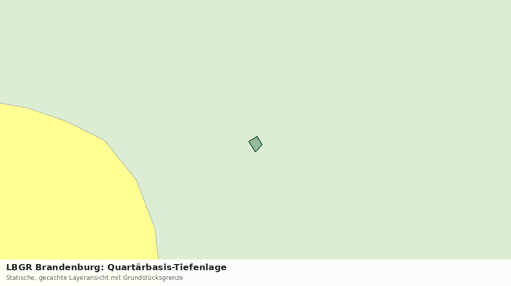 Statische Kartenansicht: LBGR Brandenburg: Quartärbasis-Tiefenlage