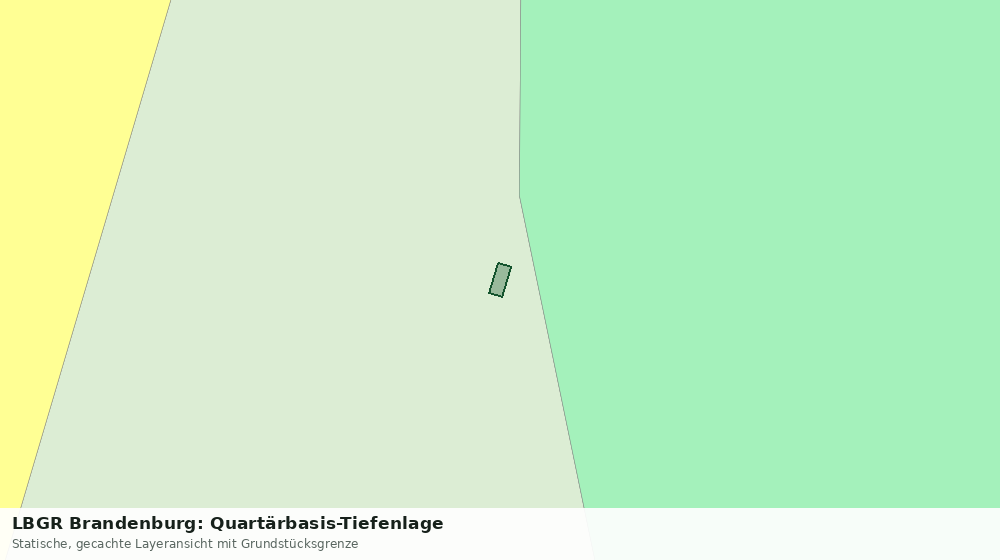 Statische Kartenansicht: LBGR Brandenburg: Quartärbasis-Tiefenlage