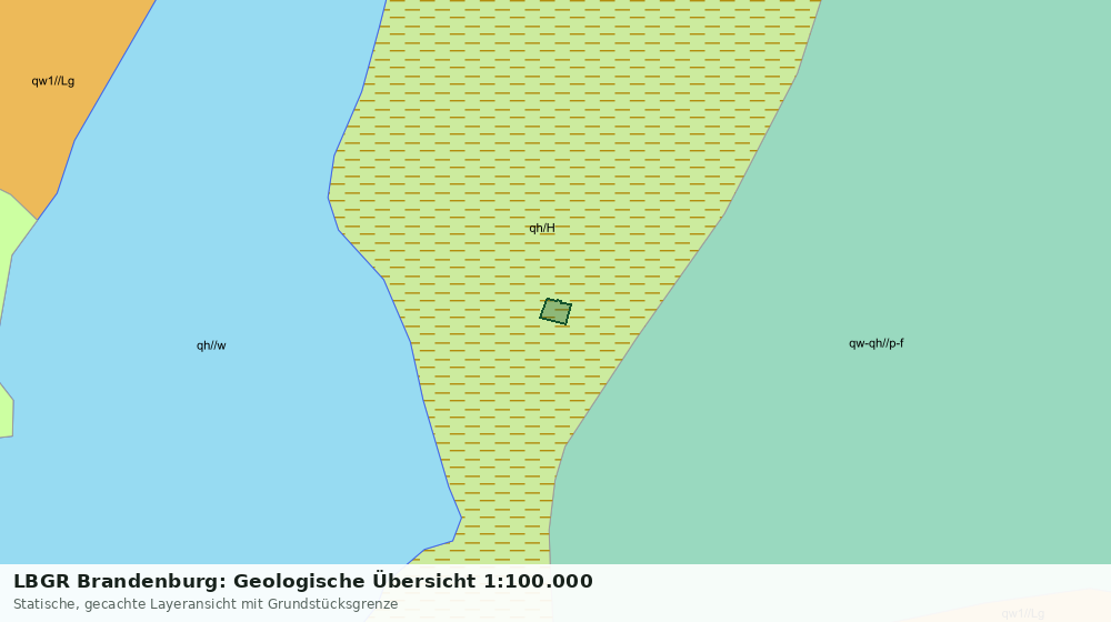 Statische Kartenansicht: LBGR Brandenburg: Geologische Übersicht 1:100.000