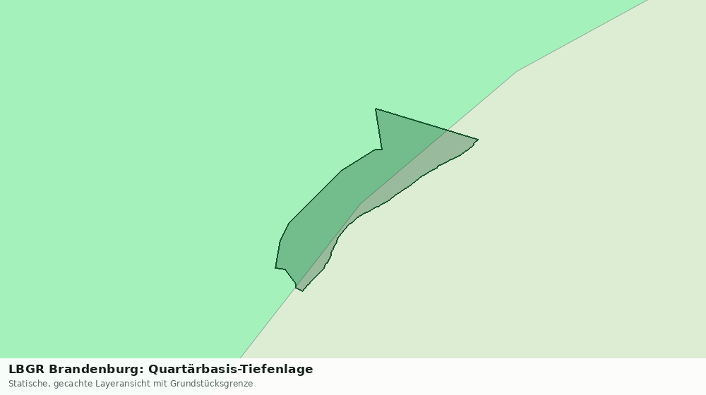 Statische Kartenansicht: LBGR Brandenburg: Quartärbasis-Tiefenlage