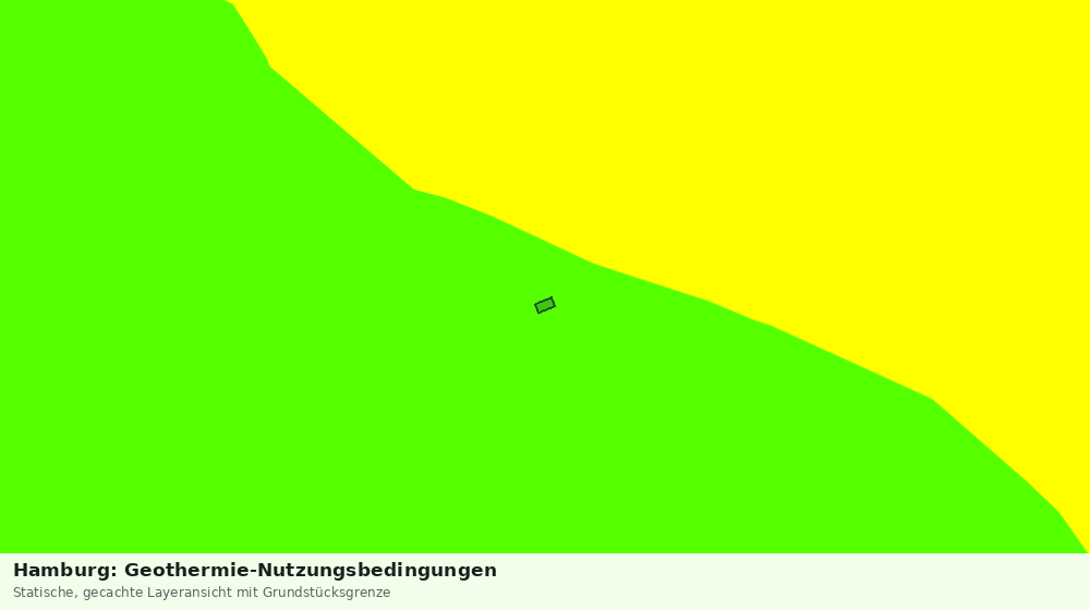Statische Kartenansicht: Hamburg: Geothermie-Nutzungsbedingungen