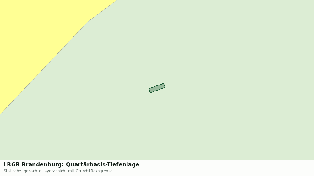 Statische Kartenansicht: LBGR Brandenburg: Quartärbasis-Tiefenlage