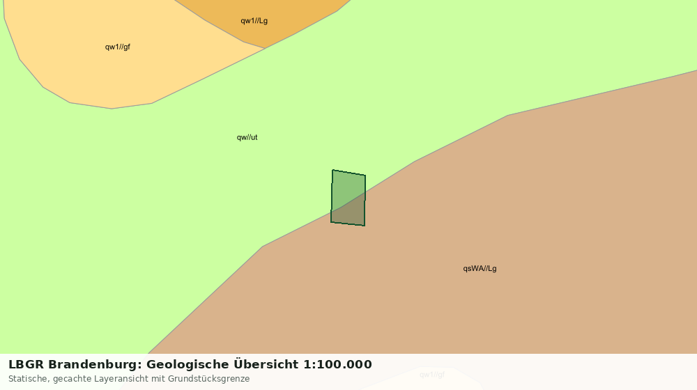 Statische Kartenansicht: LBGR Brandenburg: Geologische Übersicht 1:100.000