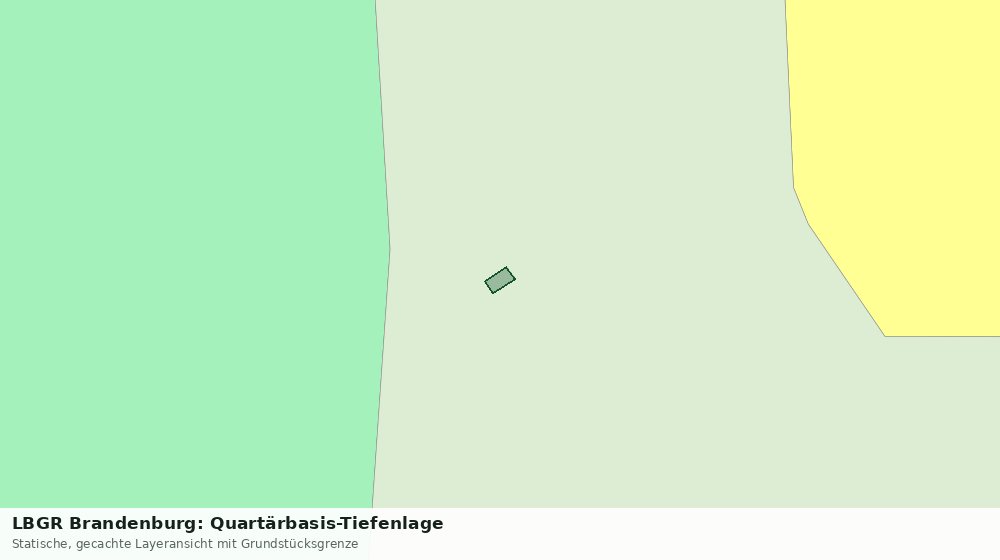 Statische Kartenansicht: LBGR Brandenburg: Quartärbasis-Tiefenlage