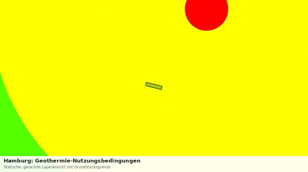 Statische Kartenansicht: Hamburg: Geothermie-Nutzungsbedingungen