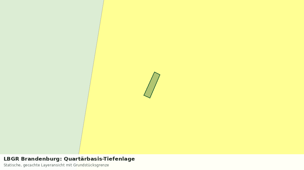 Statische Kartenansicht: LBGR Brandenburg: Quartärbasis-Tiefenlage