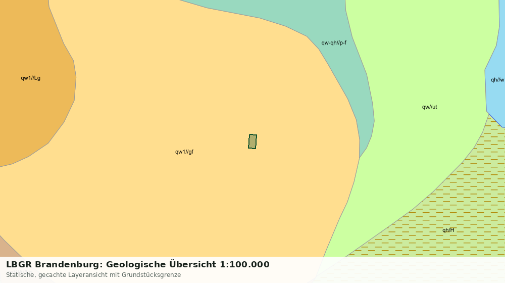 Statische Kartenansicht: LBGR Brandenburg: Geologische Übersicht 1:100.000