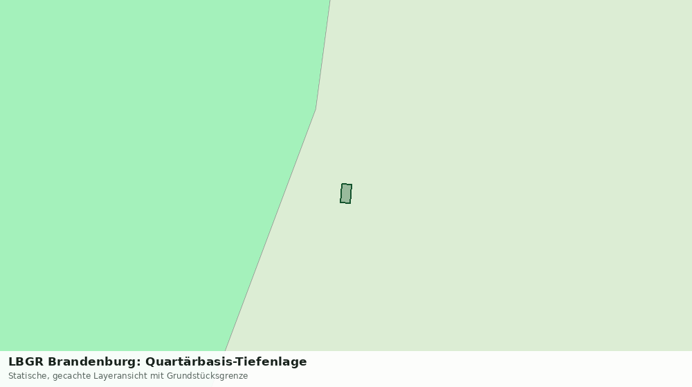 Statische Kartenansicht: LBGR Brandenburg: Quartärbasis-Tiefenlage
