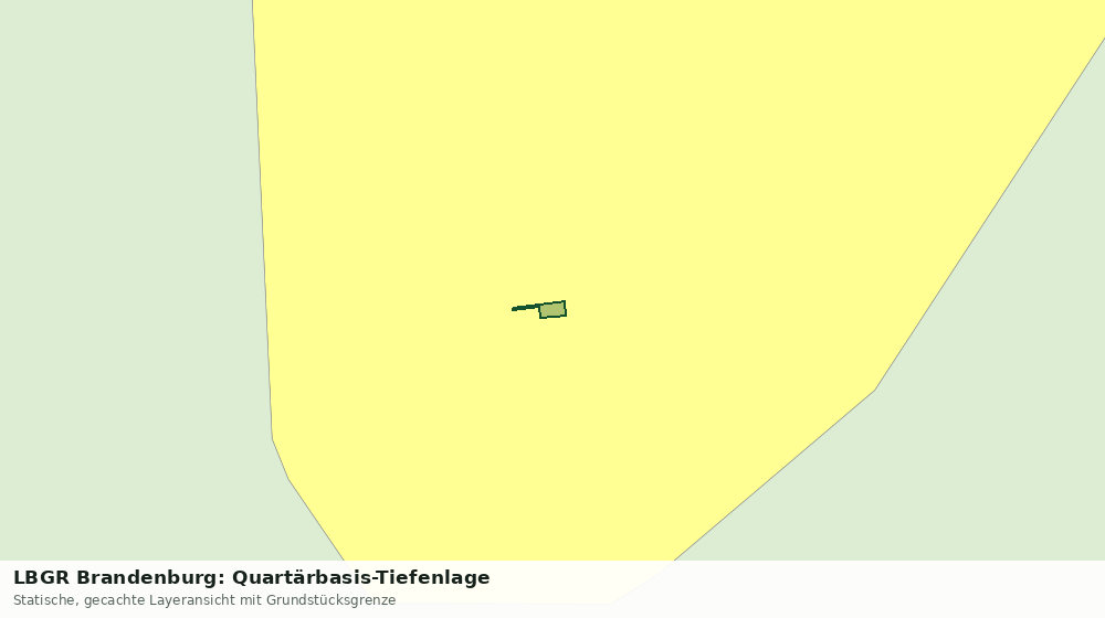 Statische Kartenansicht: LBGR Brandenburg: Quartärbasis-Tiefenlage