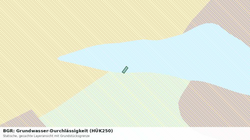 Statische Kartenansicht: BGR: Grundwasser-Durchlässigkeit (HÜK250)