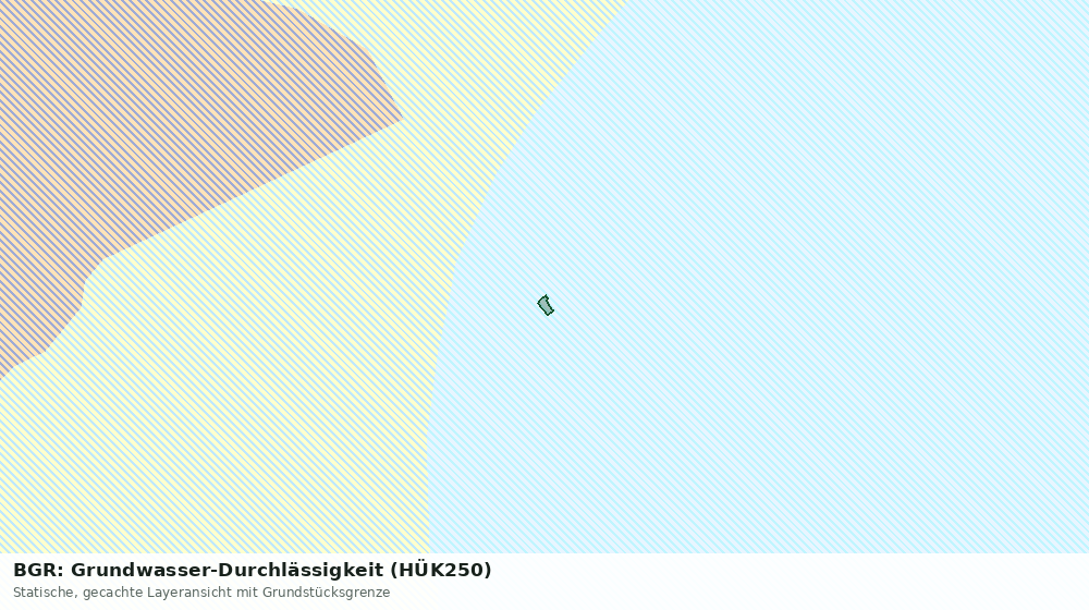 Statische Kartenansicht: BGR: Grundwasser-Durchlässigkeit (HÜK250)