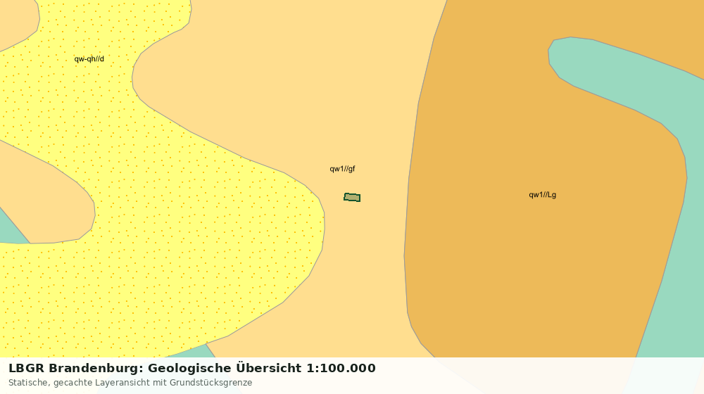 Statische Kartenansicht: LBGR Brandenburg: Geologische Übersicht 1:100.000