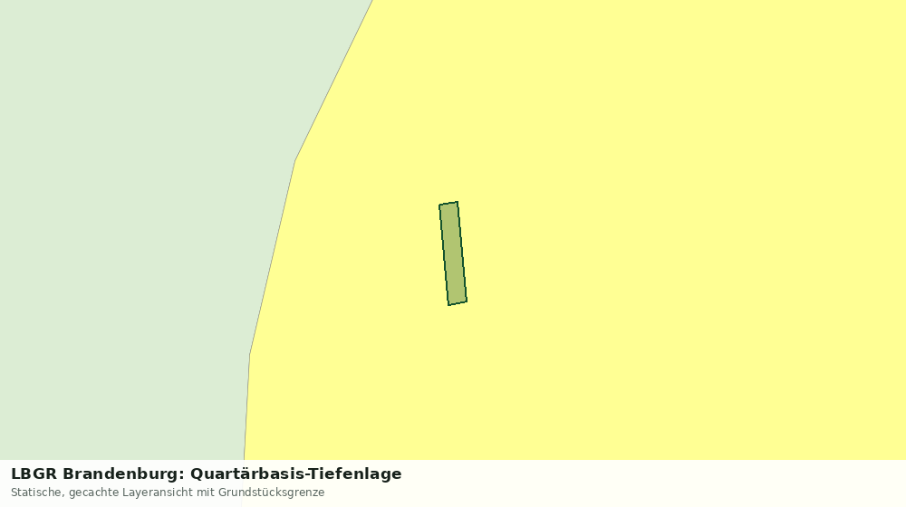 Statische Kartenansicht: LBGR Brandenburg: Quartärbasis-Tiefenlage