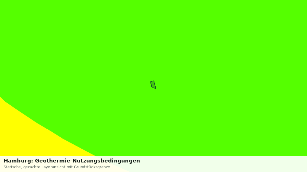 Statische Kartenansicht: Hamburg: Geothermie-Nutzungsbedingungen