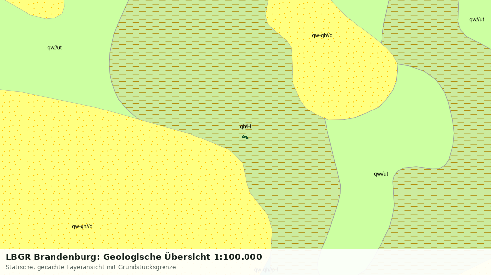 Statische Kartenansicht: LBGR Brandenburg: Geologische Übersicht 1:100.000