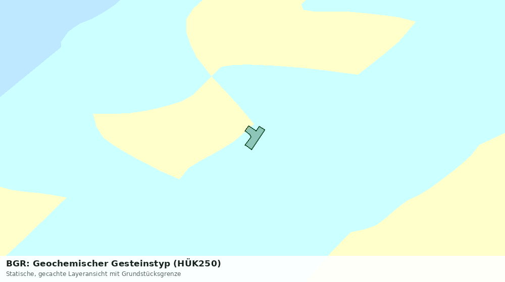 Statische Kartenansicht: BGR: Geochemischer Gesteinstyp (HÜK250)