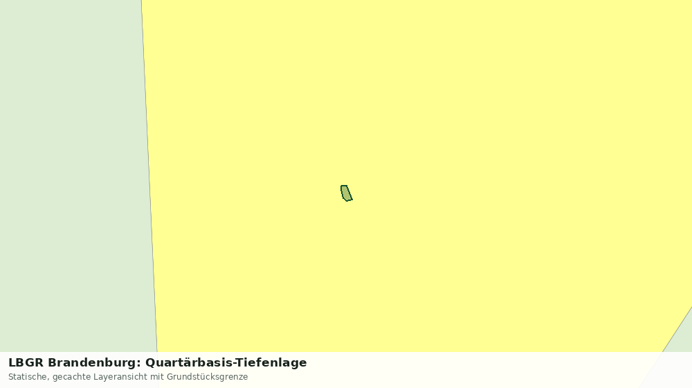 Statische Kartenansicht: LBGR Brandenburg: Quartärbasis-Tiefenlage