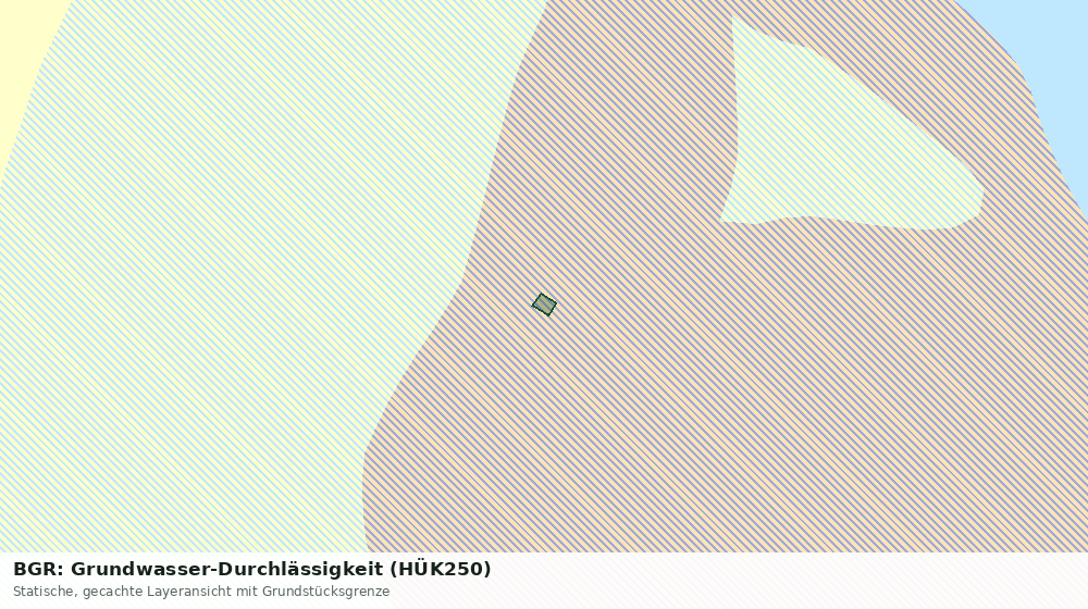 Statische Kartenansicht: BGR: Grundwasser-Durchlässigkeit (HÜK250)