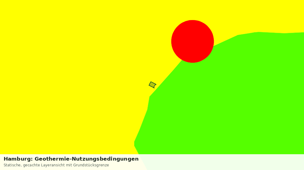 Statische Kartenansicht: Hamburg: Geothermie-Nutzungsbedingungen