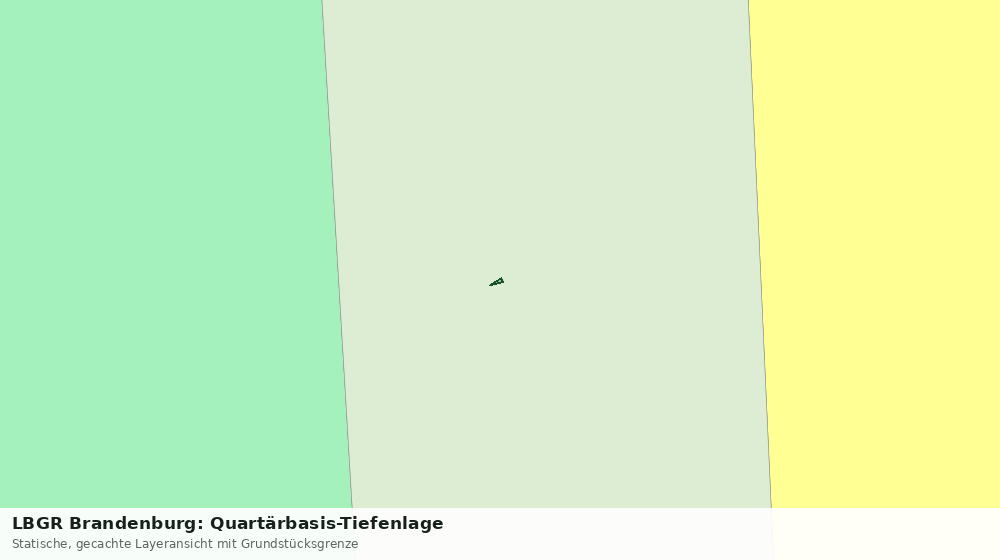 Statische Kartenansicht: LBGR Brandenburg: Quartärbasis-Tiefenlage