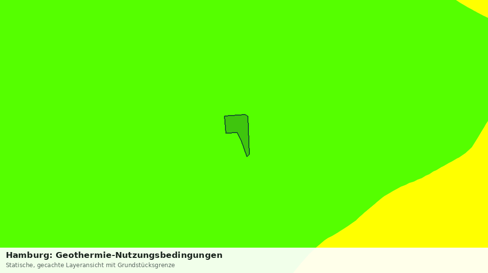 Statische Kartenansicht: Hamburg: Geothermie-Nutzungsbedingungen