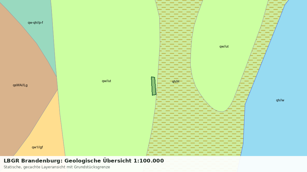 Statische Kartenansicht: LBGR Brandenburg: Geologische Übersicht 1:100.000