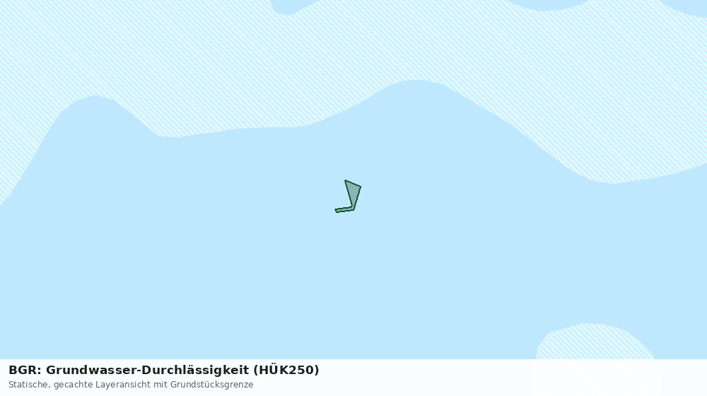 Statische Kartenansicht: BGR: Grundwasser-Durchlässigkeit (HÜK250)