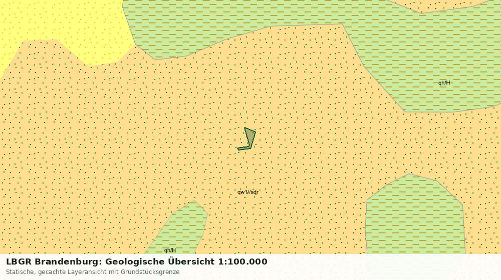 Statische Kartenansicht: LBGR Brandenburg: Geologische Übersicht 1:100.000