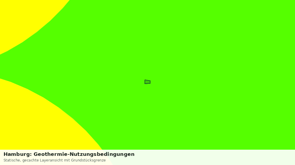 Statische Kartenansicht: Hamburg: Geothermie-Nutzungsbedingungen