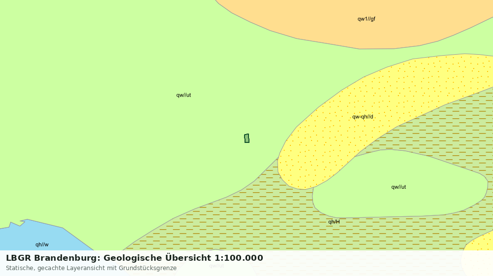 Statische Kartenansicht: LBGR Brandenburg: Geologische Übersicht 1:100.000