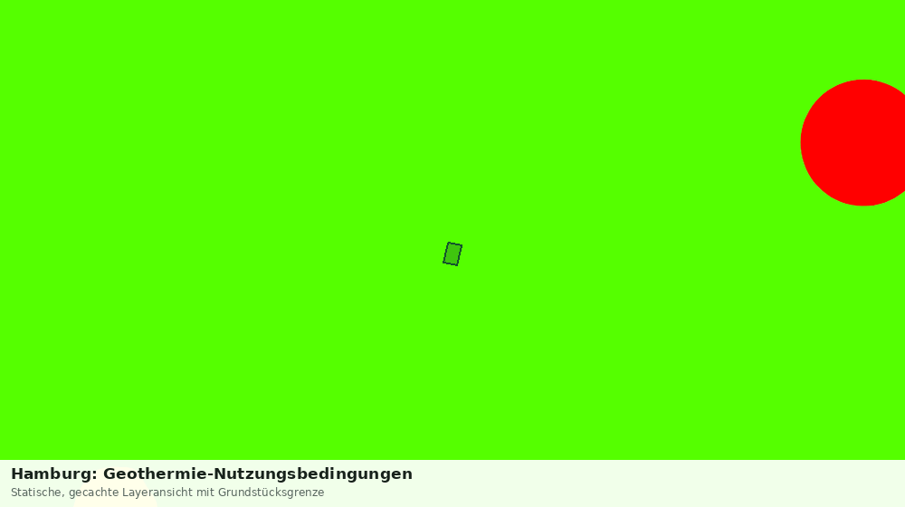 Statische Kartenansicht: Hamburg: Geothermie-Nutzungsbedingungen