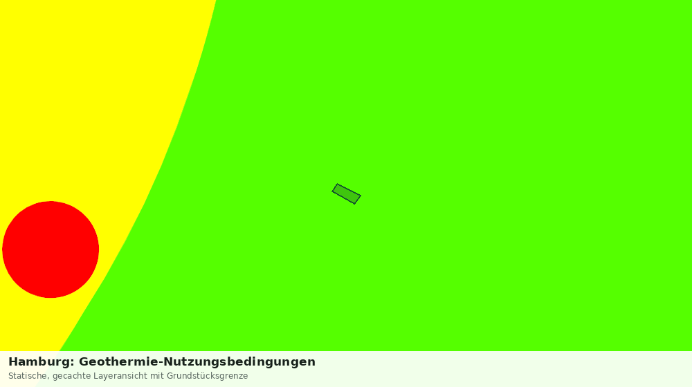 Statische Kartenansicht: Hamburg: Geothermie-Nutzungsbedingungen