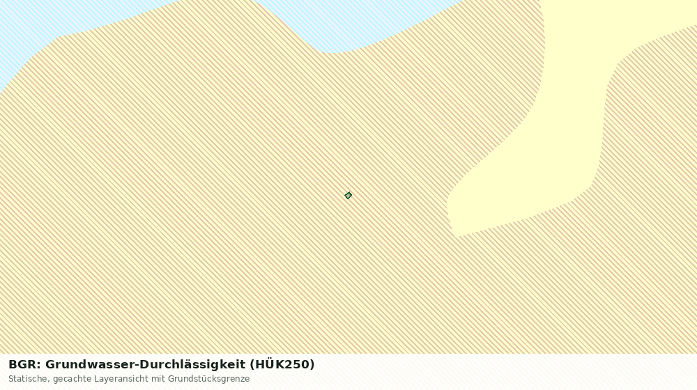 Statische Kartenansicht: BGR: Grundwasser-Durchlässigkeit (HÜK250)