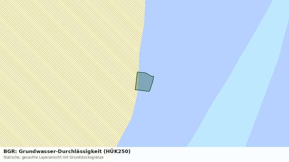 Statische Kartenansicht: BGR: Grundwasser-Durchlässigkeit (HÜK250)