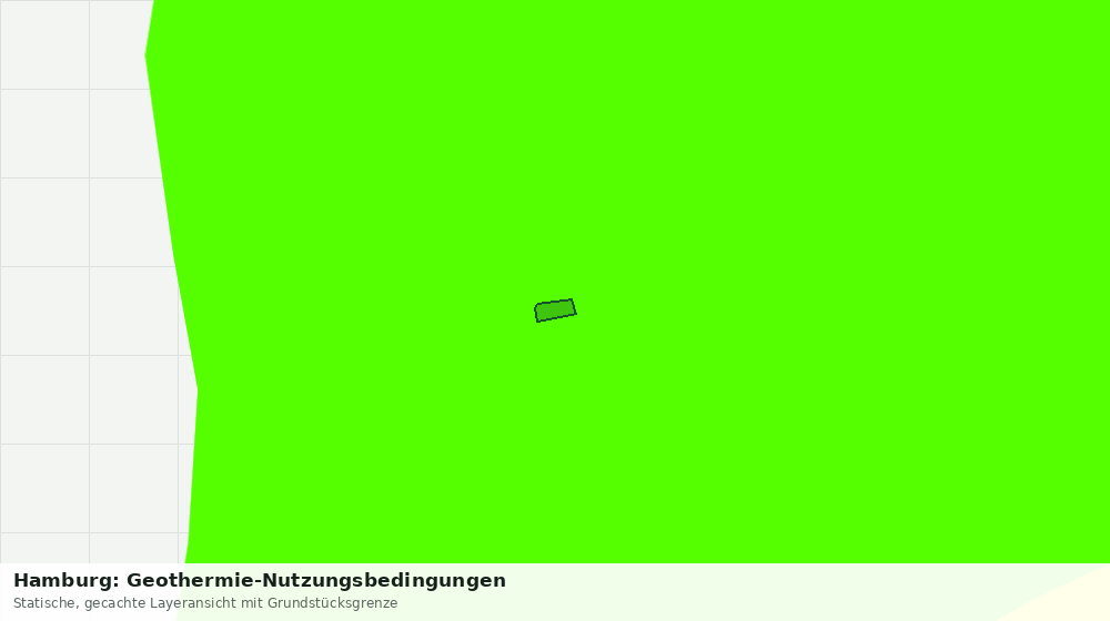 Statische Kartenansicht: Hamburg: Geothermie-Nutzungsbedingungen
