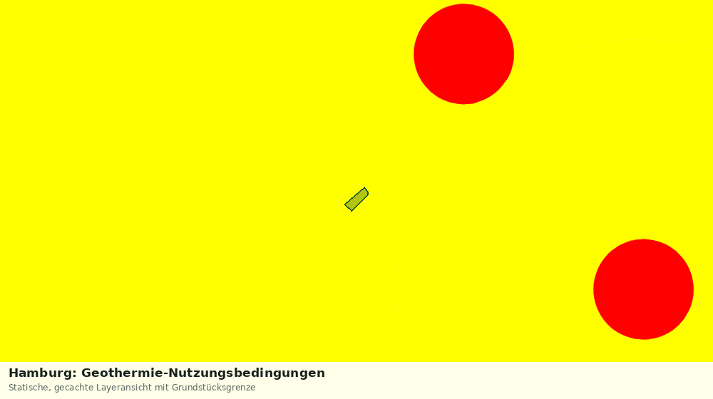 Statische Kartenansicht: Hamburg: Geothermie-Nutzungsbedingungen