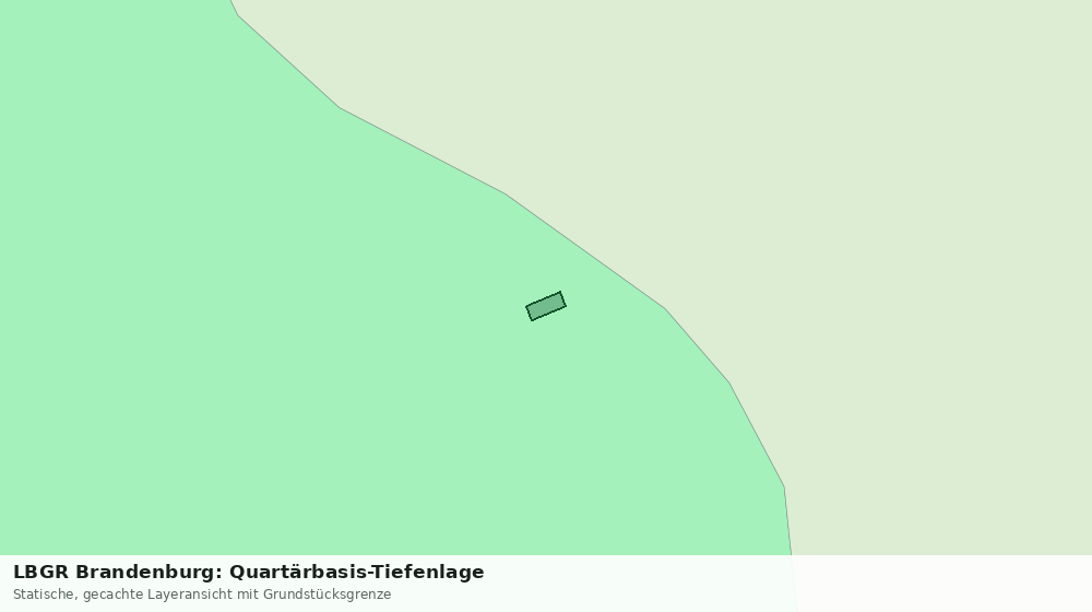 Statische Kartenansicht: LBGR Brandenburg: Quartärbasis-Tiefenlage